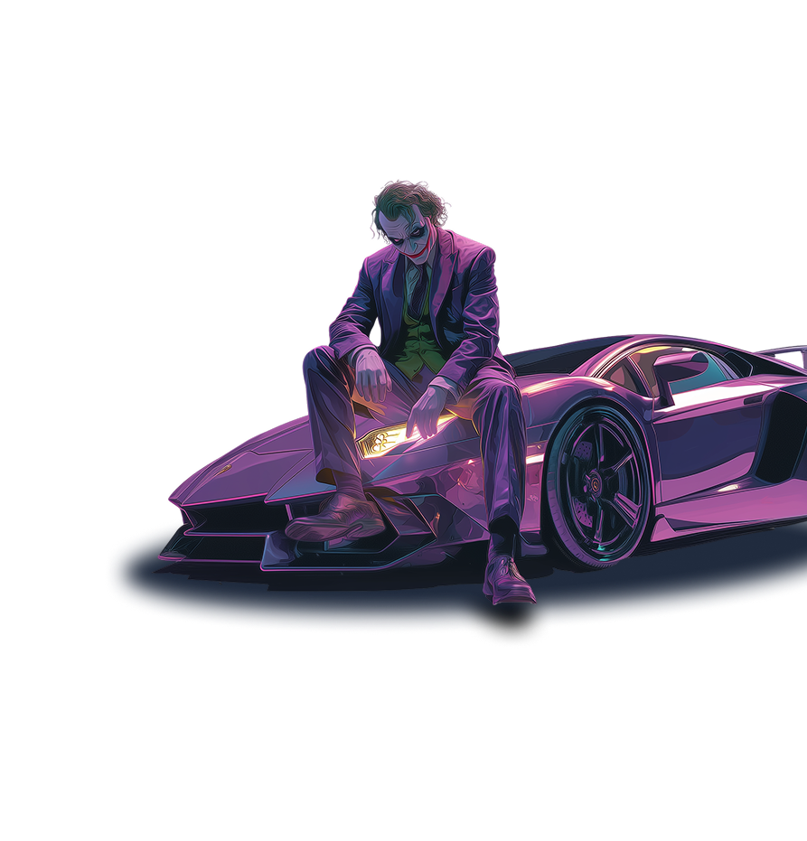 Joker on Lamborghini